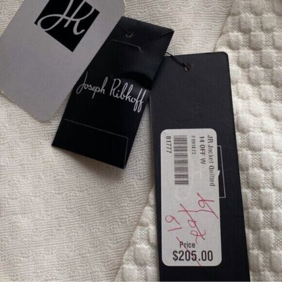 Joesph Ribkoff Blazer Jacket Woman 14 Textured Double Breasted Preppy 191473 - Picture 12 of 16